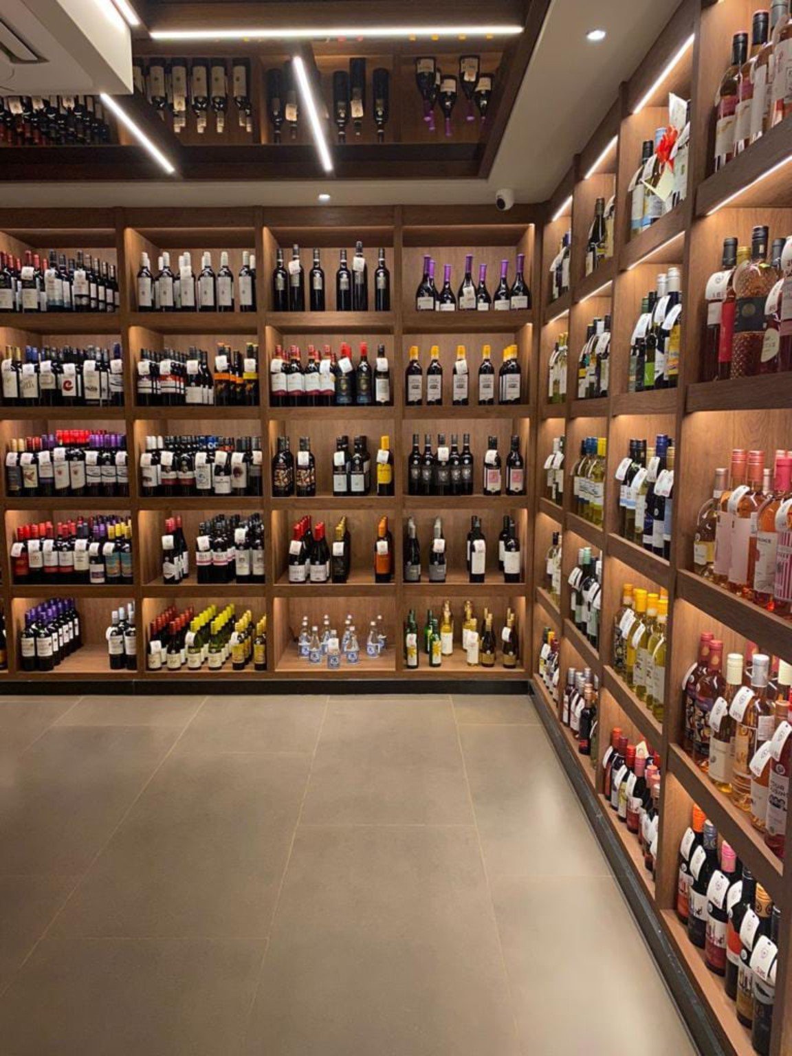 A broad selection of bottles